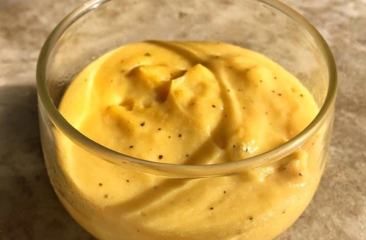 Mousse de maracujá vegano