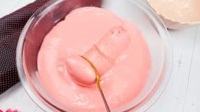Mousse de morango com Tang