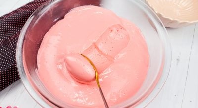 Mousse de morango com Tang