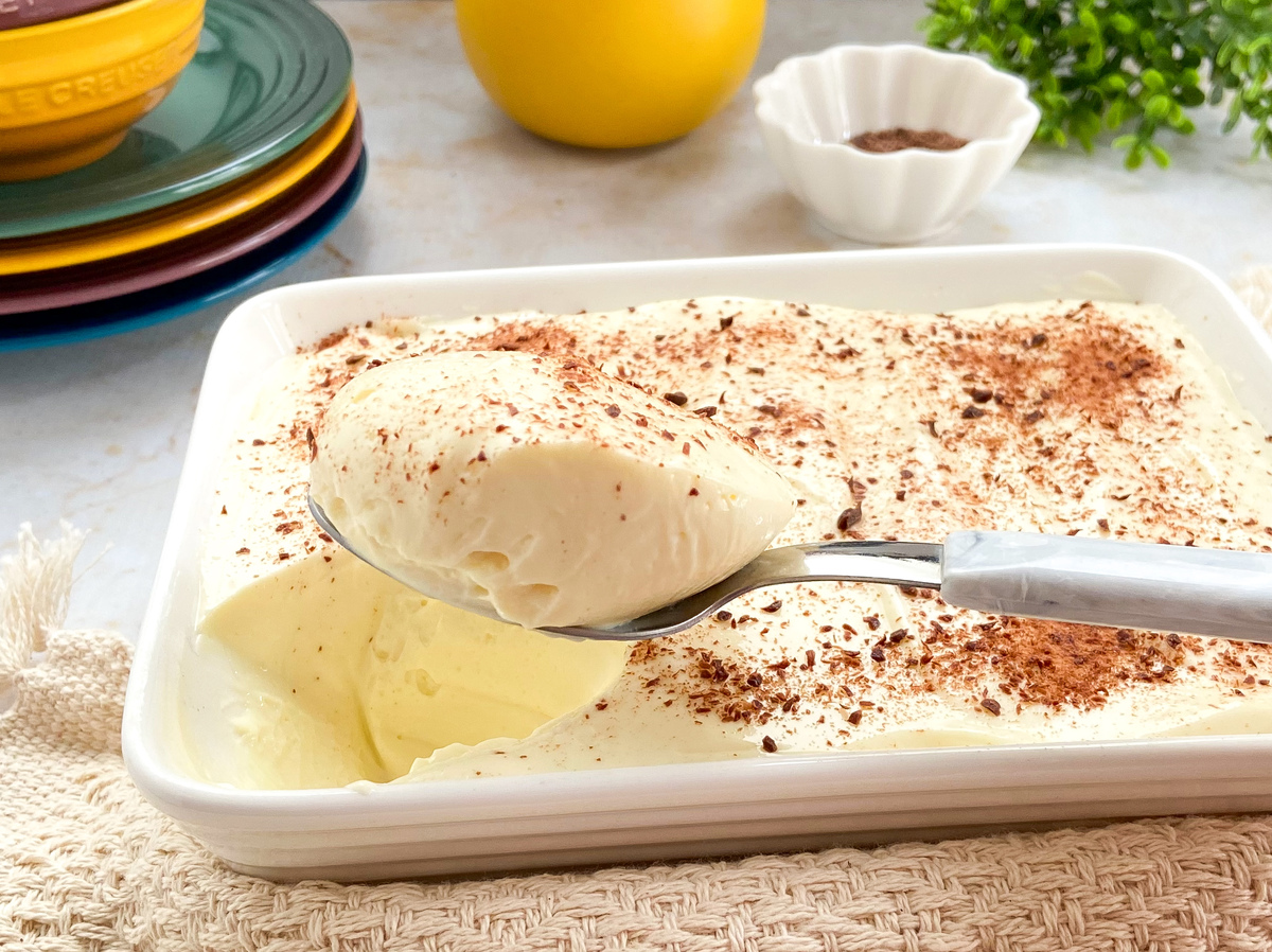 Mousse de Tang com leite em pó