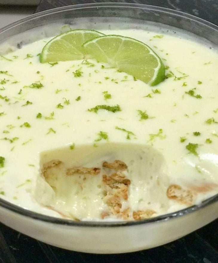 Mousse de torta de limão