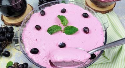 Mousse de uva com Tang