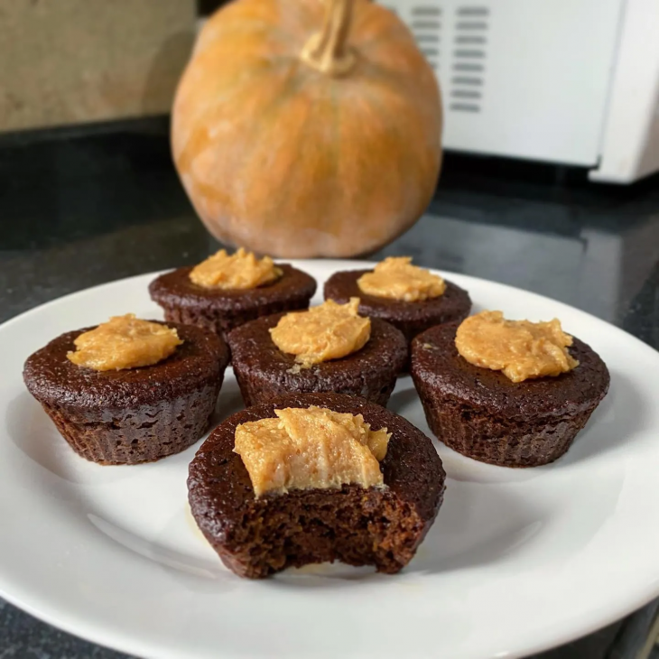 Muffin de abóbora com cacau