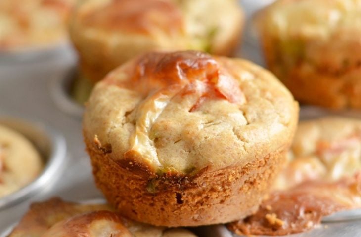 Muffin de alho-poró