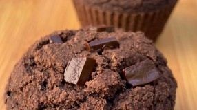 Muffin de aveia com cacau