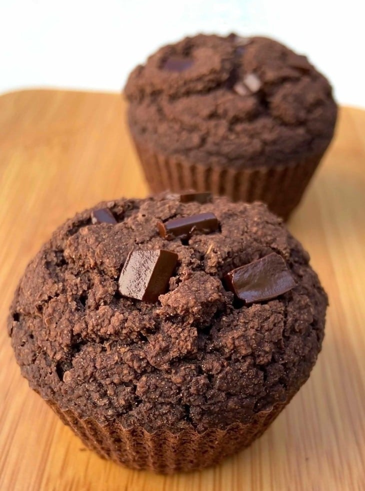 Muffin de aveia com cacau