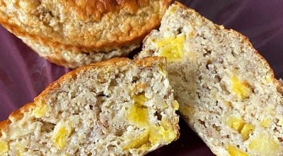 Muffin de banana na airfryer