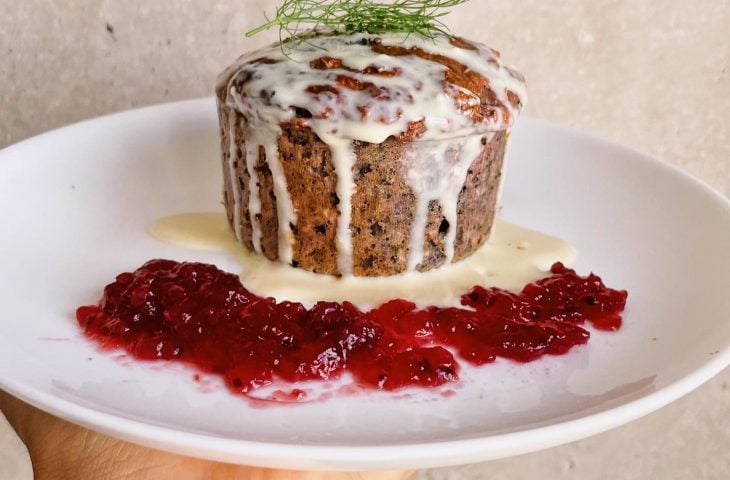 Muffin de batata-doce roxa