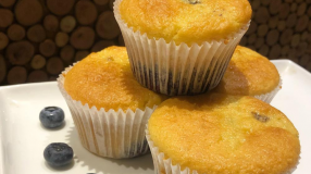 Muffin de blueberry low carb