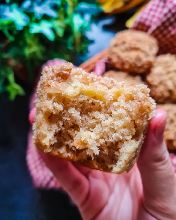 Muffin de crumble de banana