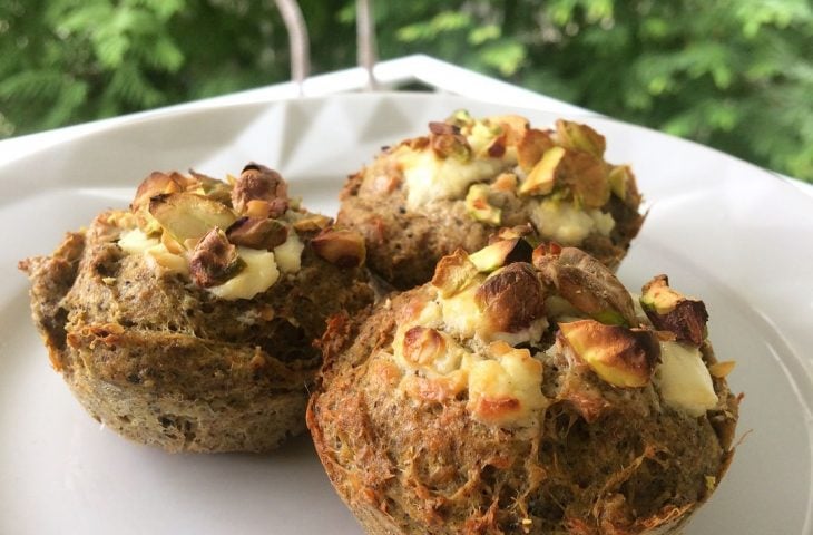 Muffin de frango com cream cheese