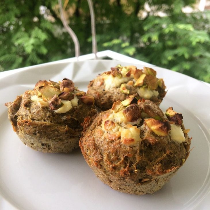 Muffin de frango com cream cheese