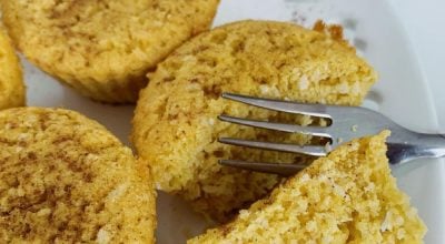 Muffin de fubá fit