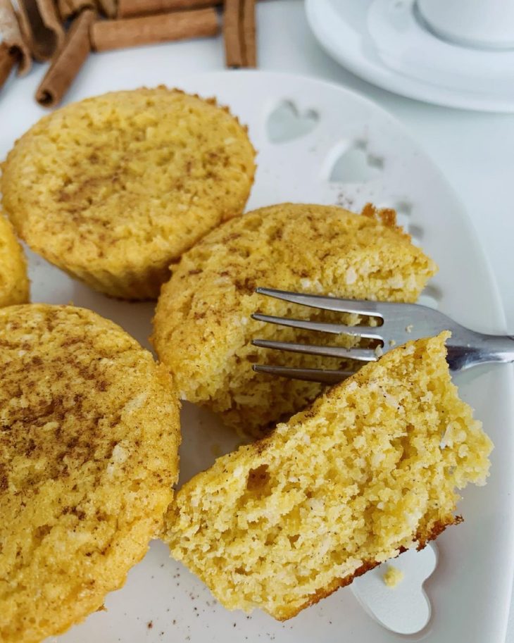 Muffin de fubá fit