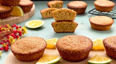 Muffin de laranja com aveia