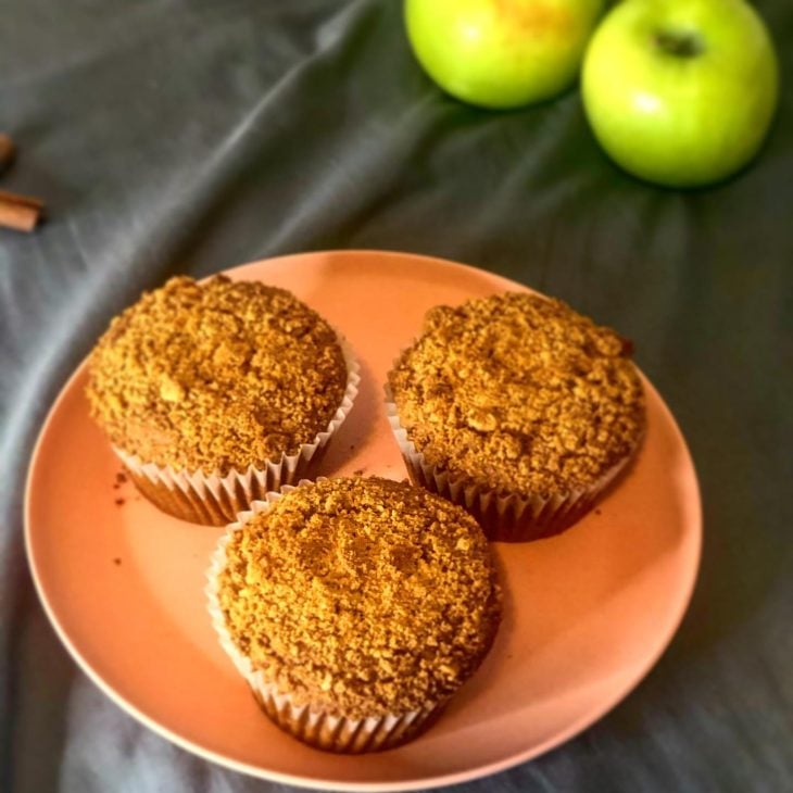 Muffin de maçã verde