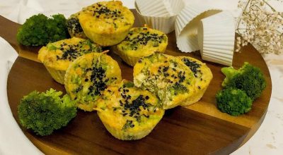 Muffin low carb de brócolis
