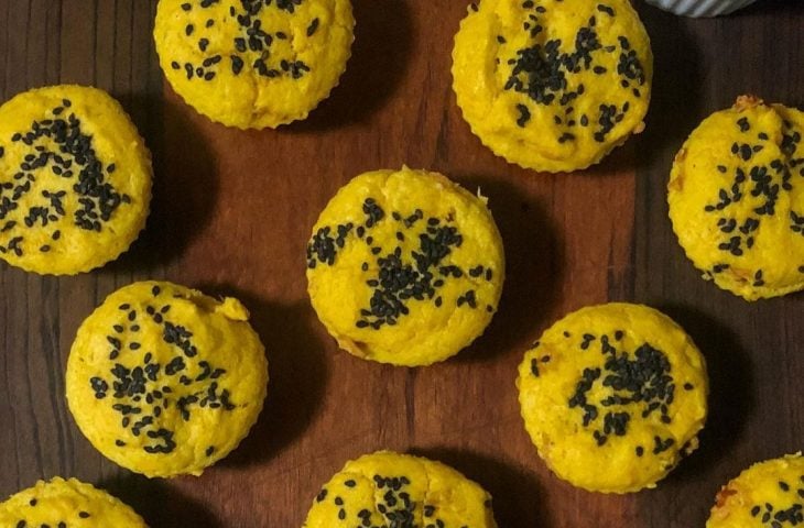 Muffins de abóbora e frango