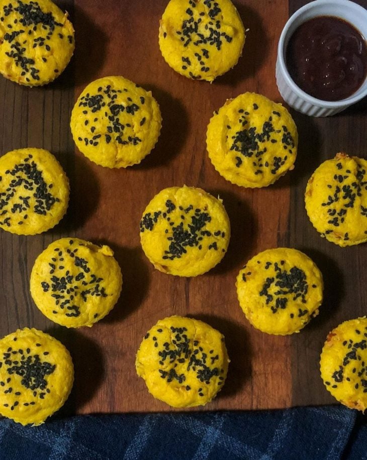 Muffins de abóbora e frango