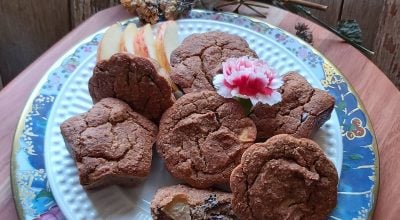 Muffins de banana e maçã