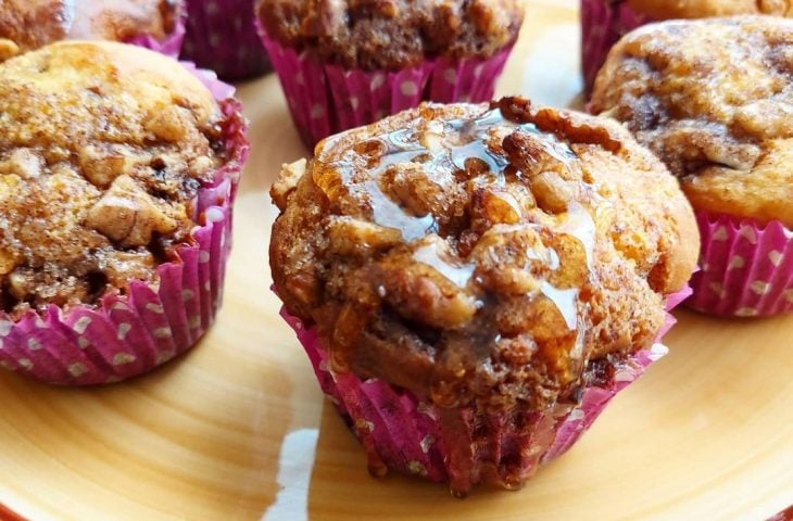 Muffins de nozes simples