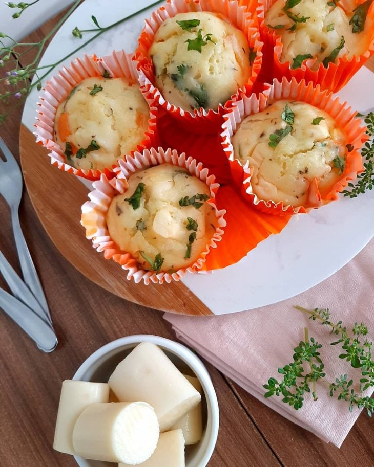 Muffins de palmito