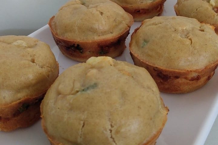 Muffins de pizza saudável