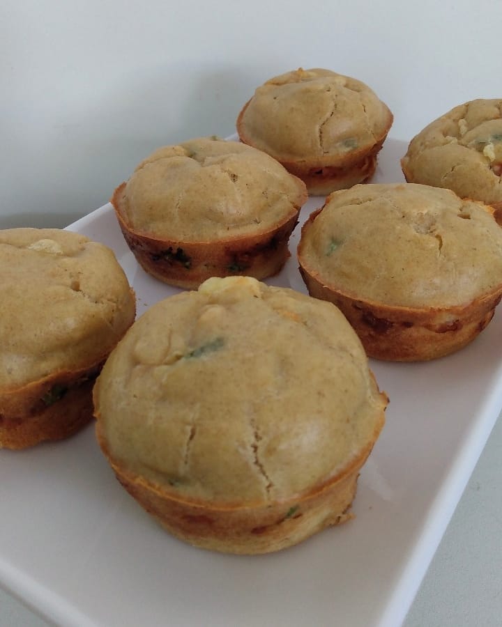 Muffins de pizza saudável