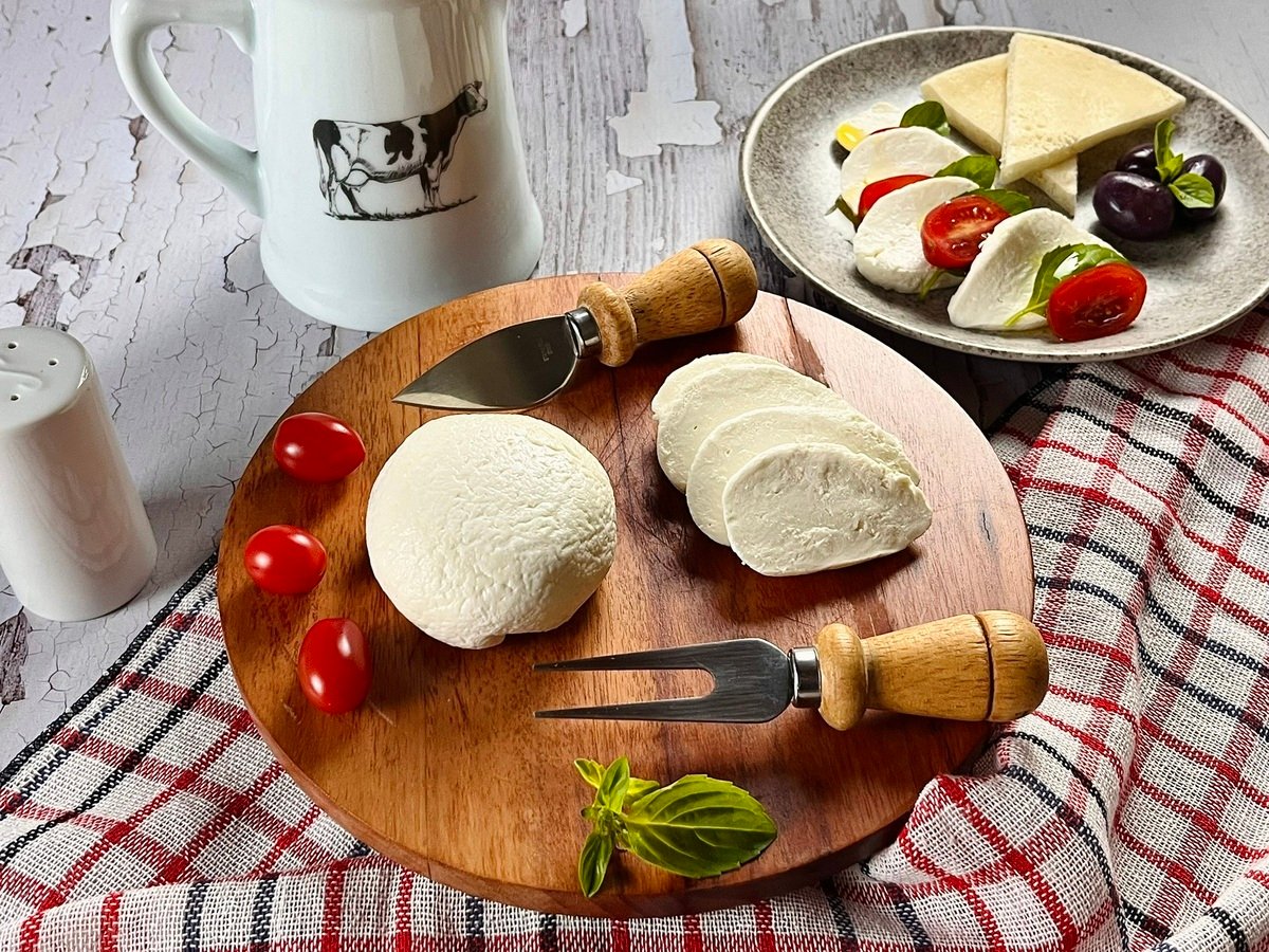 Mussarela caseira com 2 ingredientes