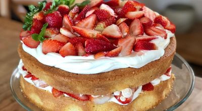 Naked cake de merengue