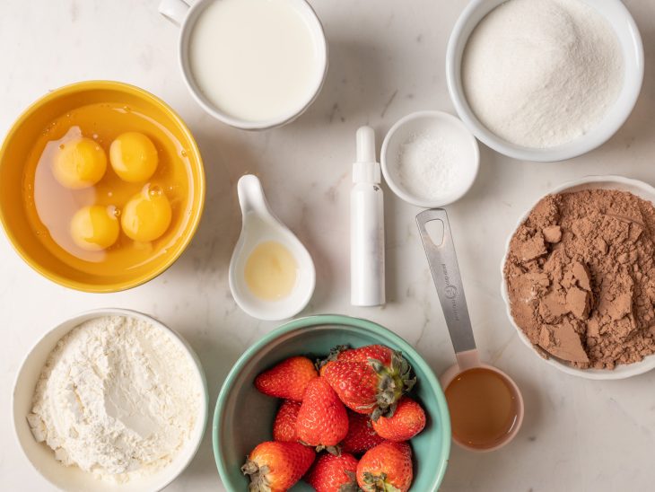 ingredientes para preparo de naked cake natalino