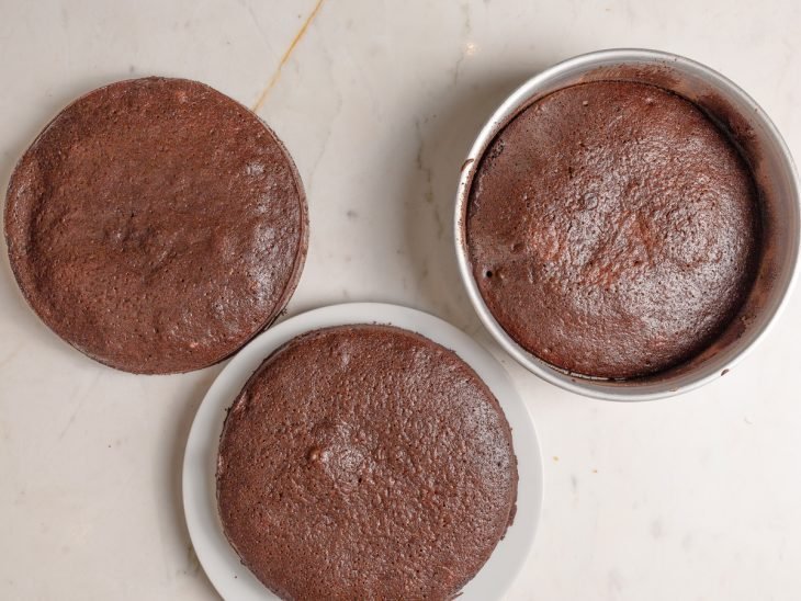 bolos de chocolate assados para desenformar