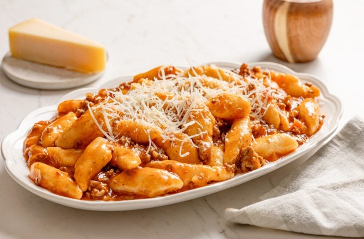 Nhoque de batata com carne moída