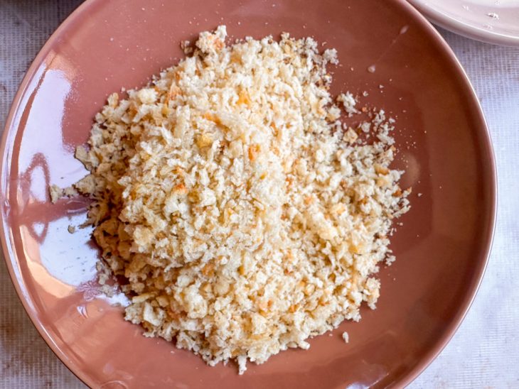 Nugget na farinha de rosca.