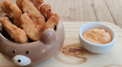 Nuggets de frango com parmesão