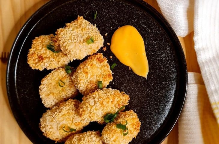 Nuggets de tilápia na airfryer