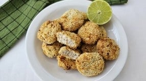 Nuggets de tilápia na airfryer