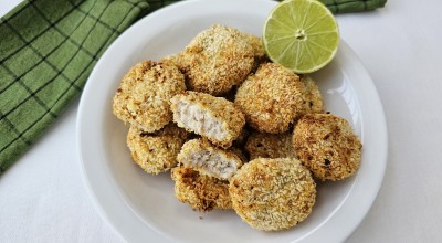 Nuggets de tilápia na airfryer