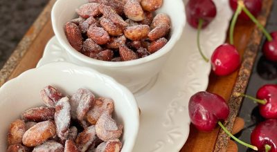 Nuts glaceadas com adoçante