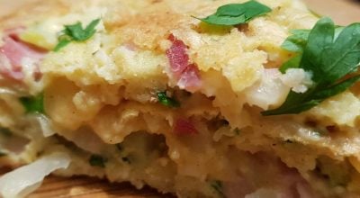 Omelete com amaranto