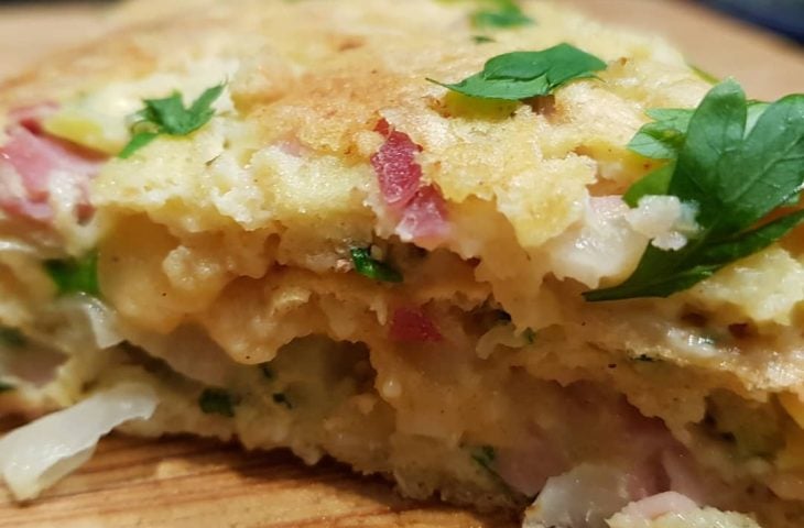 Omelete com amaranto