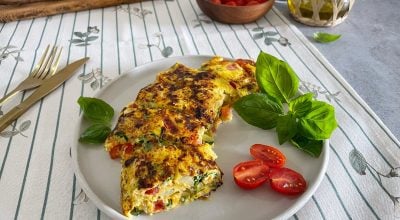Omelete com legumes