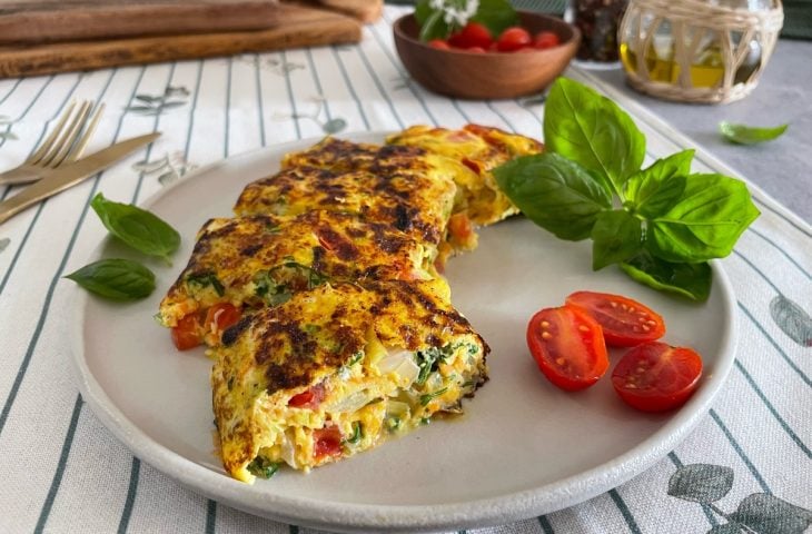 Omelete com legumes