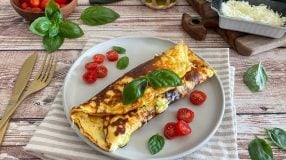 Omelete com requeijão