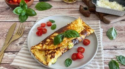Omelete com requeijão