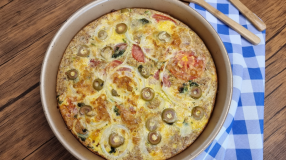 Omelete de forno com atum