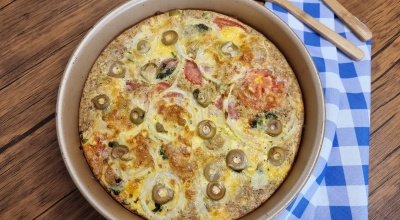Omelete de forno com atum
