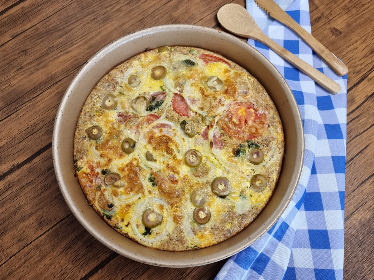 Omelete de forno com atum