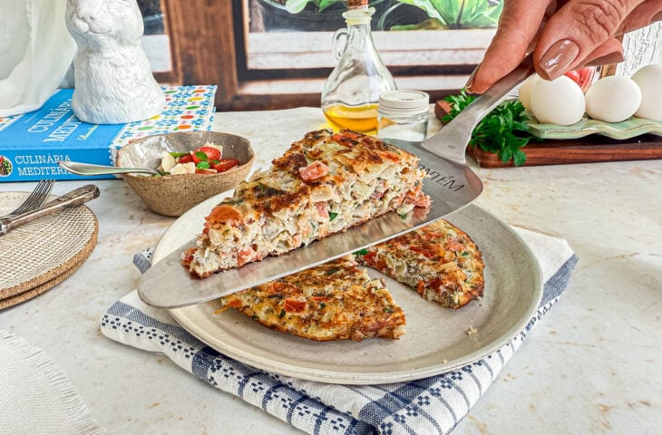 Omelete de sardinha em lata