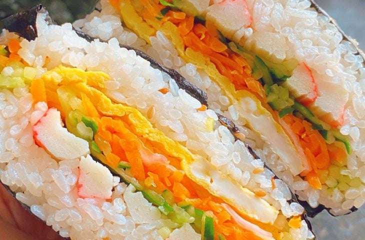 Onigirazu de kani